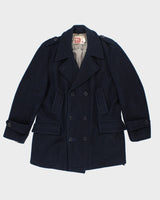 Vintage 80s ID Rice Blue Peacoat - M