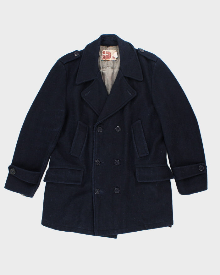 Vintage 80s ID Rice Blue Peacoat - M