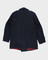 Vintage 80s ID Rice Blue Peacoat - M