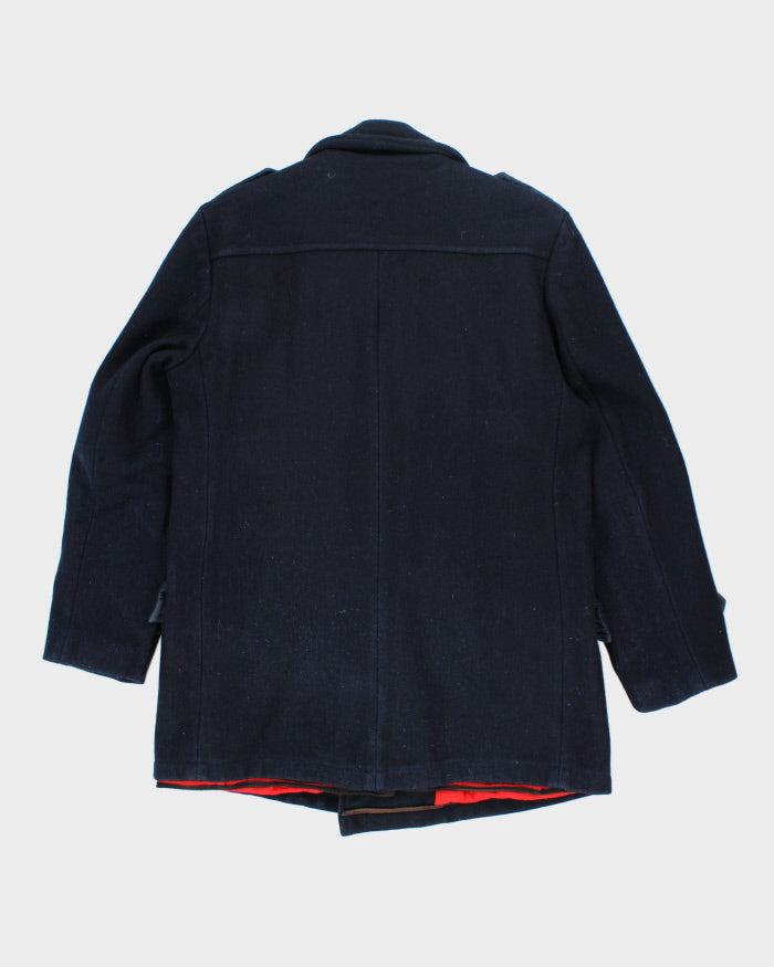 Vintage 80s ID Rice Blue Peacoat - M