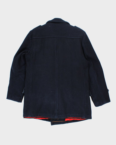 Vintage 80s ID Rice Blue Peacoat - M