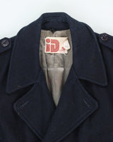Vintage 80s ID Rice Blue Peacoat - M