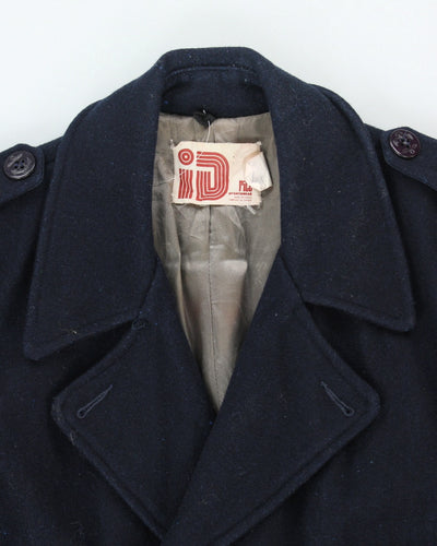 Vintage 80s ID Rice Blue Peacoat - M