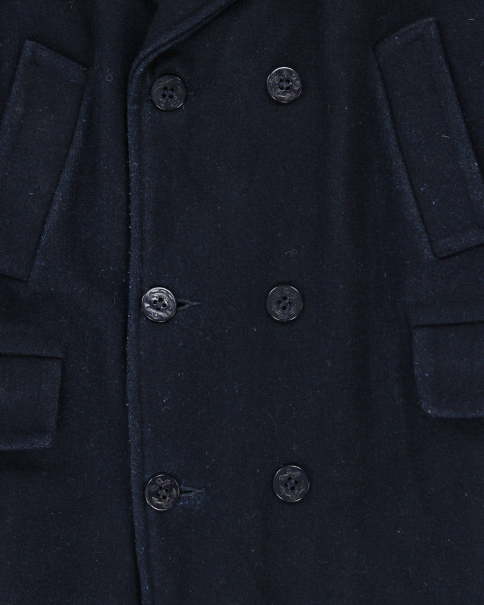 Vintage 80s ID Rice Blue Peacoat - M