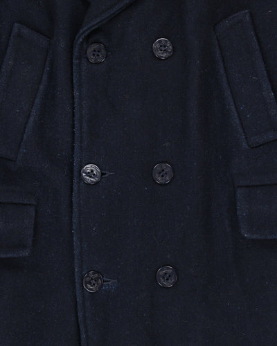 Vintage 80s ID Rice Blue Peacoat - M