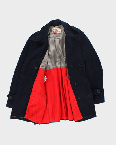 Vintage 80s ID Rice Blue Peacoat - M