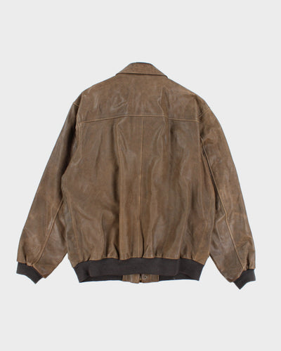 Vintage L.L. Bean Brown Leather Jacket - XL