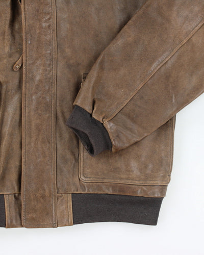 Vintage L.L. Bean Brown Leather Jacket - XL