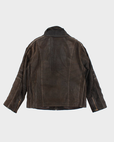 Vintage Danier Brown Lined Leather Jacket - M