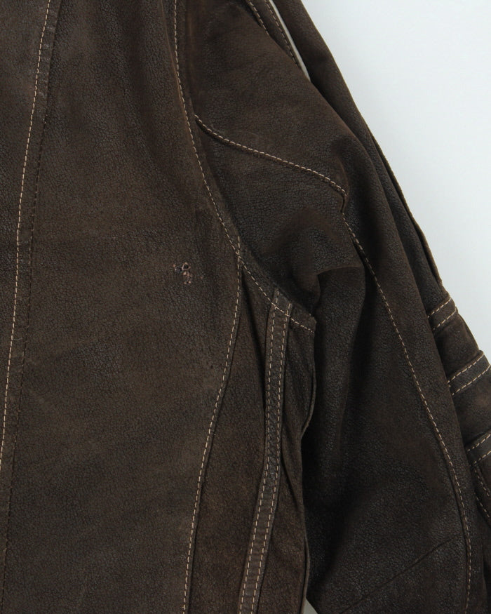 Vintage Danier Brown Lined Leather Jacket - M