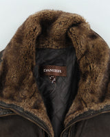 Vintage Danier Brown Lined Leather Jacket - M