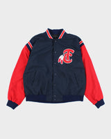 Vintage 90's Embroidered Lightweight Bomber Jacket - L