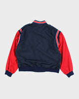 Vintage 90's Embroidered Lightweight Bomber Jacket - L