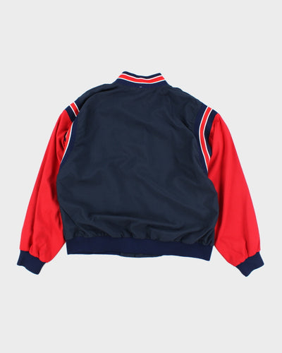 Vintage 90's Embroidered Lightweight Bomber Jacket - L