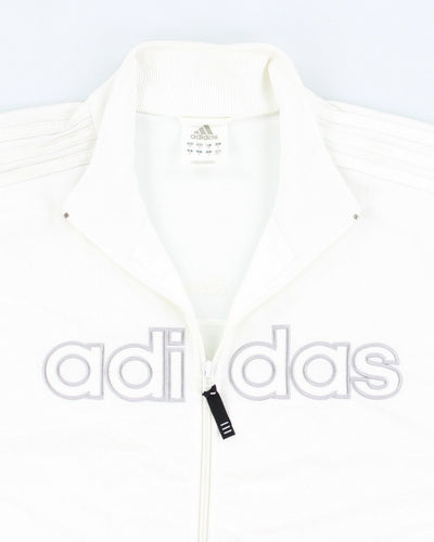 Vintage Y2K Adidas Spell Out Track Jacket - M