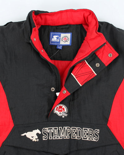 Vintage 90's Starter Calgary Stampeders Pullover Jacket - XL