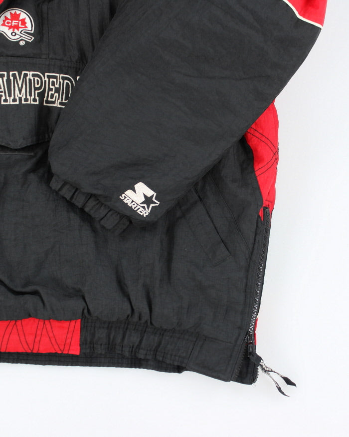 Vintage 90's Starter Calgary Stampeders Pullover Jacket - XL