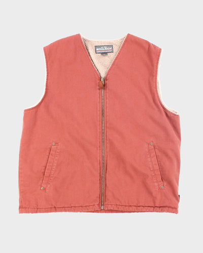 Vintage Woolrich Lined Workwear Gilet - L