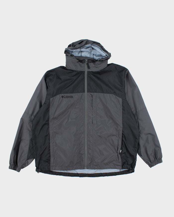 Columbia Grey Hooded Waterproof Jacket - XL