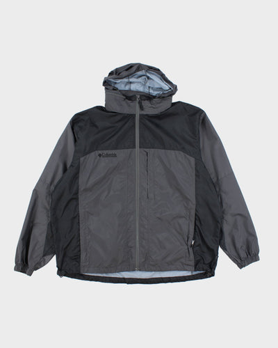 Columbia Grey Hooded Waterproof Jacket - XL