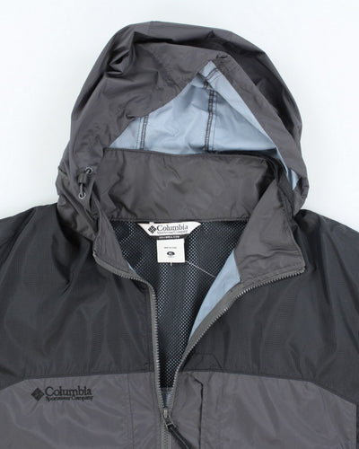 Columbia Grey Hooded Waterproof Jacket - XL