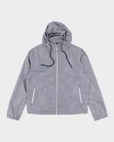 Lacoste Checked Waterproof Hooded Jacket - L