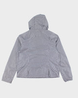Lacoste Checked Waterproof Hooded Jacket - L