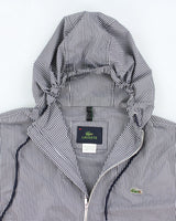 Lacoste Checked Waterproof Hooded Jacket - L