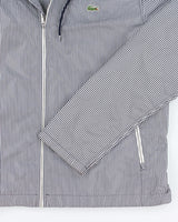 Lacoste Checked Waterproof Hooded Jacket - L