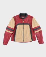 Vintage Leather Flying Biker Jacket - XL