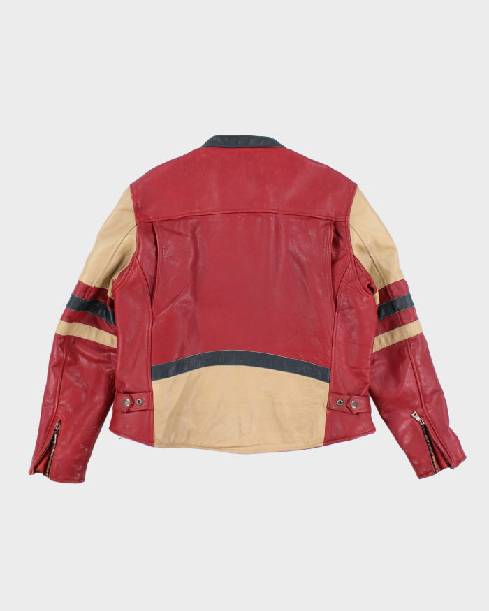 Vintage Leather Flying Biker Jacket - XL