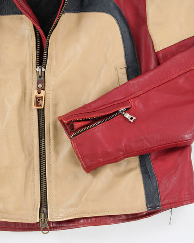 Vintage Leather Flying Biker Jacket - XL