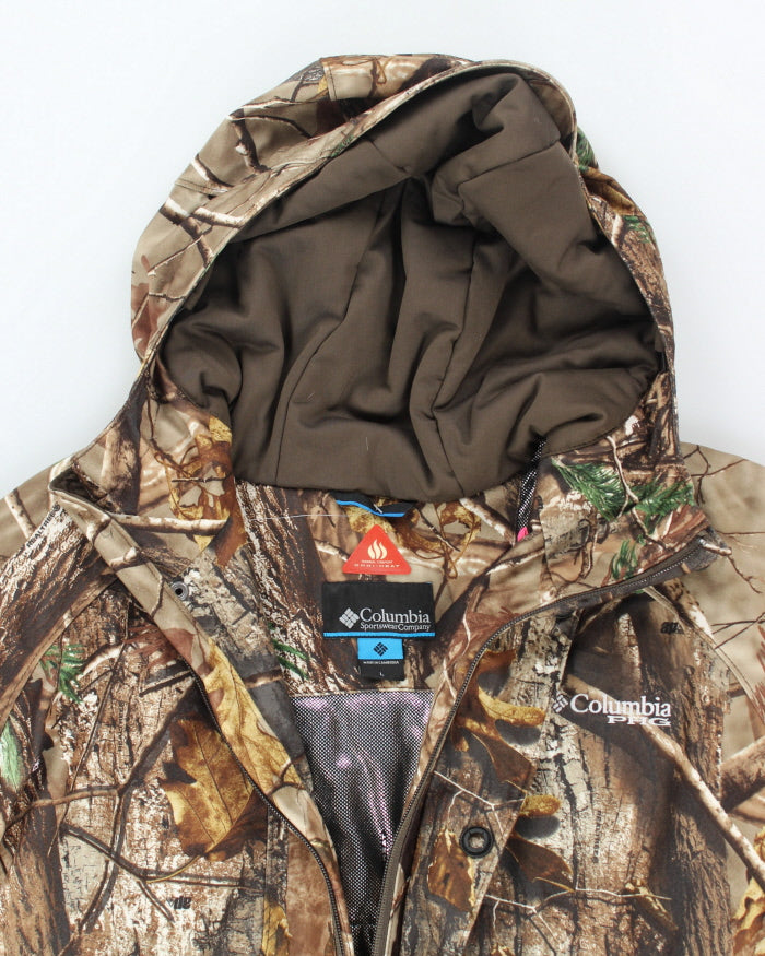 Vintage 2000's Columbia Hooded Heavyweight Camouflage Puffer Jacket - L