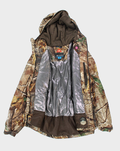 Vintage 2000's Columbia Hooded Heavyweight Camouflage Puffer Jacket - L