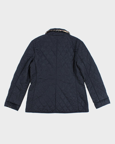Vintage Y2K Women's Burberry Lined Bomber Jacket - L