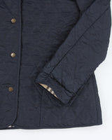 Vintage Y2K Women's Burberry Lined Bomber Jacket - L