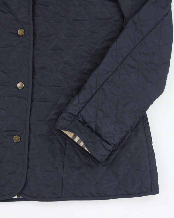 Vintage Y2K Women's Burberry Lined Bomber Jacket - L