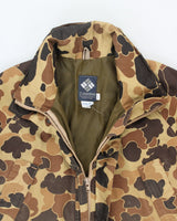 Vintage Y2K Columbia Camouflage Long Goretex Jacket - XL