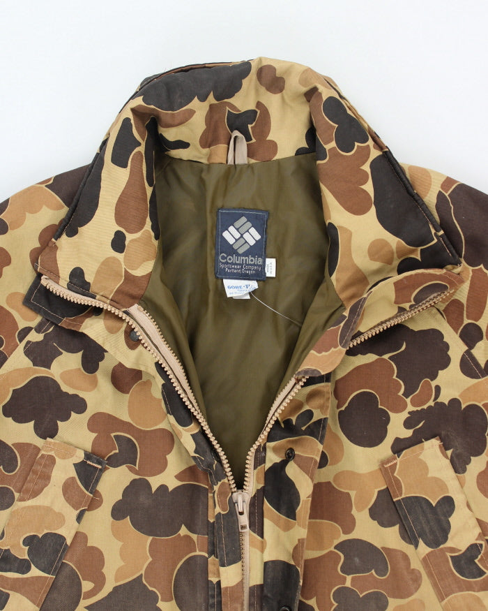 Vintage Y2K Columbia Camouflage Long Goretex Jacket - XL