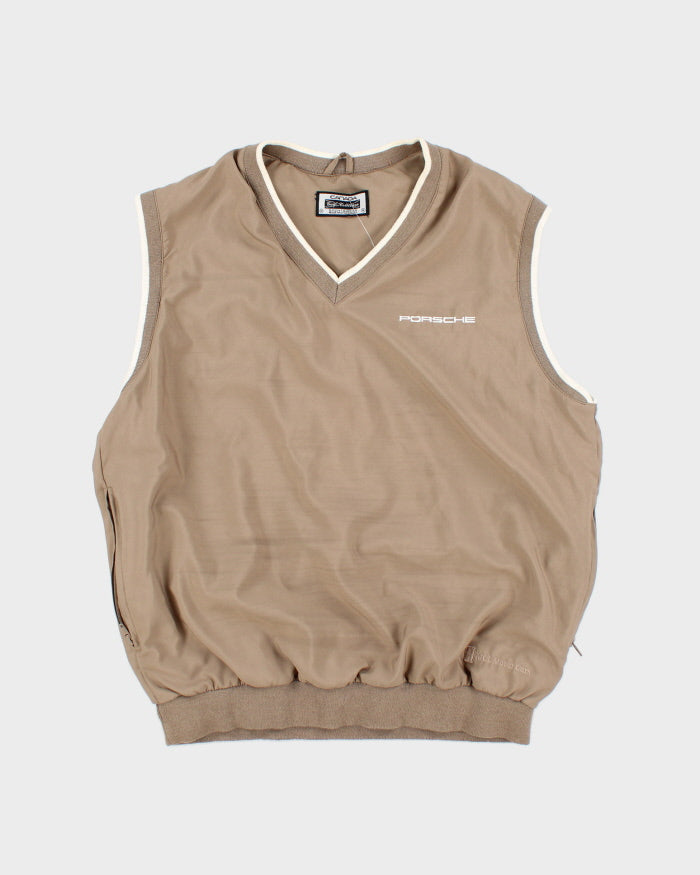 Vintage 90's Porsche Pullover Sleeveless Windbreaker - M