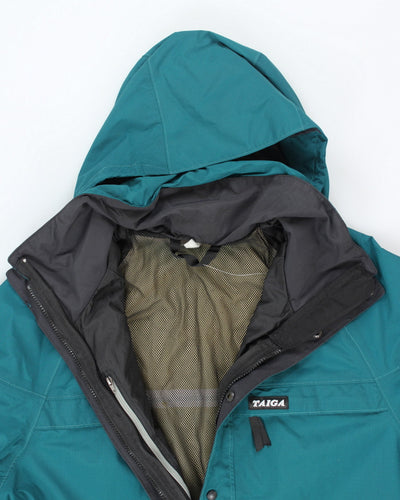 Vintage 90's Taiga Hooded Zip Up Rain Jacket - L