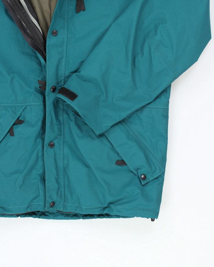 Vintage 90's Taiga Hooded Zip Up Rain Jacket - L