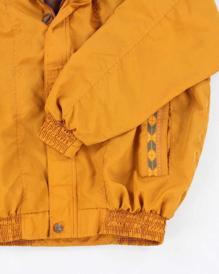 Vintage 80's Olympic Patterned Lightweight Bomber Jacket - L