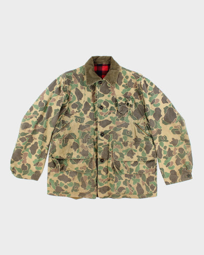 Vintage 90's Heavyweight Camouflage Button Up Jacket - L