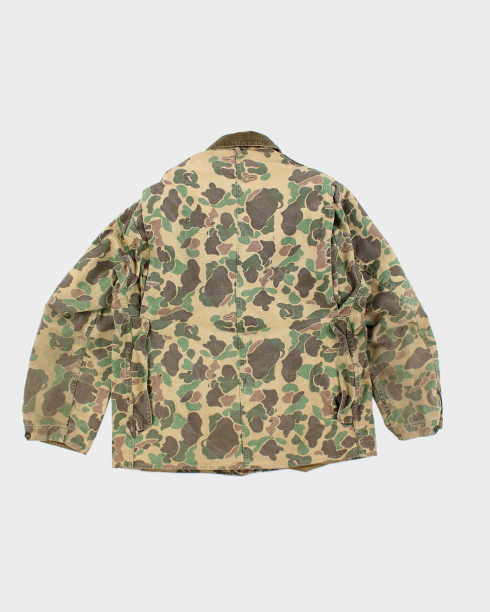 Vintage 90's Heavyweight Camouflage Button Up Jacket - L