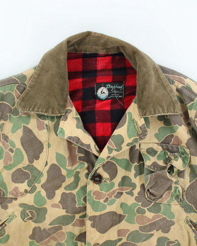 Vintage 90's Heavyweight Camouflage Button Up Jacket - L
