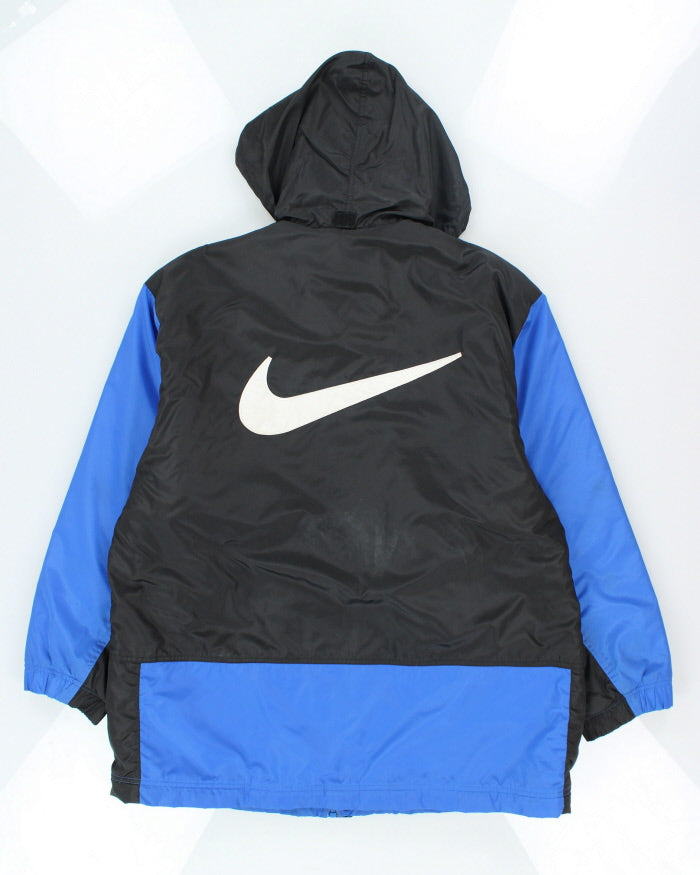 Vintage 90's Nike Two Tone Hooded Raincoat - L