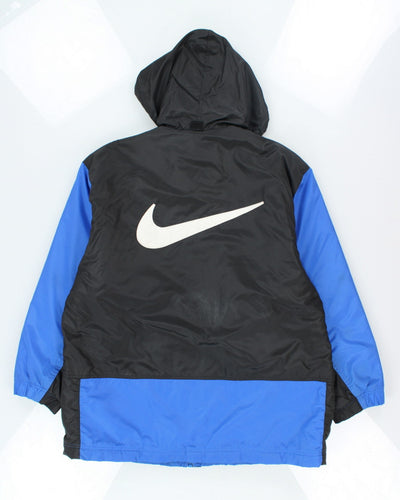 Vintage 90's Nike Two Tone Hooded Raincoat - L
