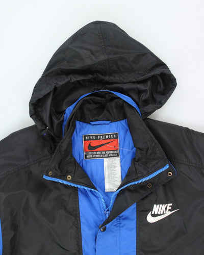 Vintage 90's Nike Two Tone Hooded Raincoat - L