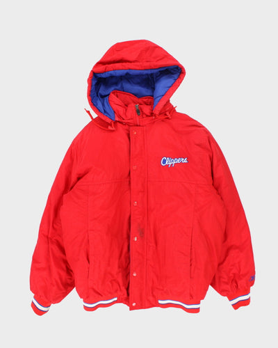 Vintage 90's Reebok LA Clippers NBA Hooded Jacket - M